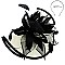 Two-Tone Elegant Folded Sinamay Feather Fascinator