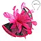 Two-Tone Elegant Folded Sinamay Feather Fascinator