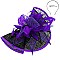 Two-Tone Elegant Folded Sinamay Feather Fascinator