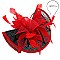 Two-Tone Elegant Folded Sinamay Feather Fascinator