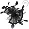 SINAMAY FEATHER FOLDED FASCINATOR