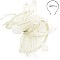 SINAMAY FEATHER FOLDED FASCINATOR