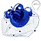 MESH LOOPY RIBBON AND FEATHER ACCENT CAP Fascinator