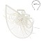 FEATHER FLORAL CRESCENT DESIGN FASCINATOR