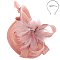 LARGE Loopy Sinamay Fascinator With Feather