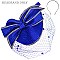 Large Rhinestone Satin Classic  Fascinator W Mesh