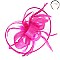 Classy FASCINATOR with Loopy Satin Trim and Feathers