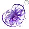 Classy FASCINATOR with Loopy Satin Trim and Feathers