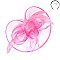 Classy FASCINATOR with Loopy Satin Trim and Feathers