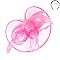 Classy FASCINATOR with Loopy Satin Trim and Feathers