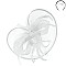 Classy FASCINATOR with Loopy Satin Trim and Feathers