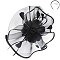 Classy FASCINATOR with Feathers and Pearls Center