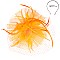 CLASSY VEILED MESH FASCINATOR WITH FEATHERS