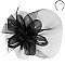 Classy Loopy Mesh Flower Center Accent FASCINATOR