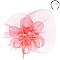 Classy Loopy Mesh Flower Center Accent FASCINATOR