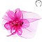 Classy Loopy Mesh Flower Center Accent FASCINATOR