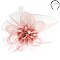 Classy Loopy Mesh Flower Center Accent FASCINATOR