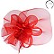 Classy Loopy Mesh Flower Center Accent FASCINATOR