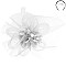 Classy Loopy Mesh Flower Center Accent FASCINATOR