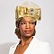 LARGE Crystal Bow NETTED DECORATIVE HEADPIECE