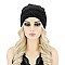 CHIC WAVY GEM STONE WOVEN BEANIE