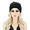 CHIC WAVY GEM STONE WOVEN BEANIE