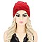 CHIC WAVY GEM STONE WOVEN BEANIE