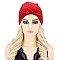 CHIC WAVY GEM STONE WOVEN BEANIE