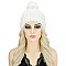 CLASSIC POM POM FUR THICK KNIT PEARL BEANIE