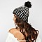 Embellished Stripes Beanie MEZHTK1067