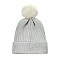 FASHION ACRYLIC RIBBED BEANIE W/ POM POM