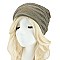 TRENDY ZEBRA PRINT GEM RHINESTONE BEANIE