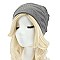 TRENDY ZEBRA PRINT GEM RHINESTONE BEANIE