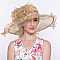 Elegant Organza Floppy Church Hat