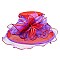 Elegant Medium Two Tone Organza Hat with bow SLHTO2141