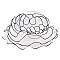 Elegant Medium Loopy Organza Hat SLHTO2148
