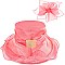 Elegant MEDIUM BRIM ORANZA HAT WITH BIG BOW