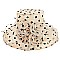 Elegant LARGE BRIM ORGANZA POLKA DOT Derby HAT