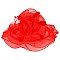 ORGANZA Roses and Feathers WIDE BRIM DERBY HAT