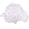 ELEGANT KENTUCKY DERBY ORGANZA FLORAL FLAT TOP HAT