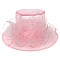 FASHIONABLE KENTUCKY DERBY ORGANZA FLAT TOP HAT