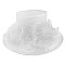 FASHIONABLE KENTUCKY DERBY ORGANZA FLAT TOP HAT