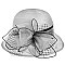 Southern Style Organza CLOCHE HAT with Belt