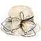 Southern Style Organza CLOCHE HAT with Belt