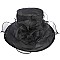 Ladies CONTRAST TRIM ORGANZA HAT