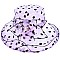 Elegant POLKA DOT Flat Top ORANZA HAT