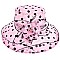 Elegant POLKA DOT Flat Top ORANZA HAT