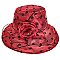 Elegant POLKA DOT Flat Top ORANZA HAT