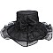 FASHIONABLE KENTUCKY DERBY ORGANZA FLAT TOP HAT