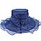 FASHIONABLE KENTUCKY DERBY ORGANZA FLAT TOP HAT